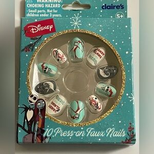 🔴 3/$12 Disney Nightmare Before Christmas Press On Nails! NEW!